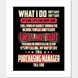 Purchasing Manager What i Do Posters and Art